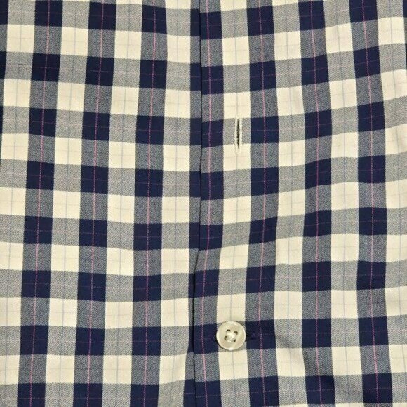 Bonobos Slim Fit Blue & White Checkered Button-Down Shirt Size Medium - Picture 9 of 16
